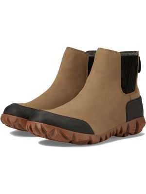 Кожаные ботинки челси Bogs коричневые