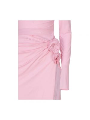Vestido largo de algodón Magda Butrym rosa