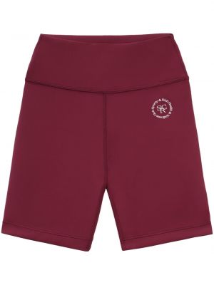 Shorts de sport à imprimé Sporty & Rich rouge