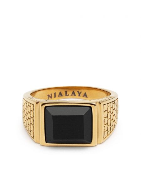 Bague Nialaya Jewelry doré
