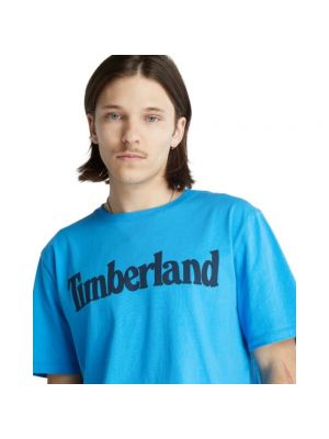Camisa de algodón Timberland azul