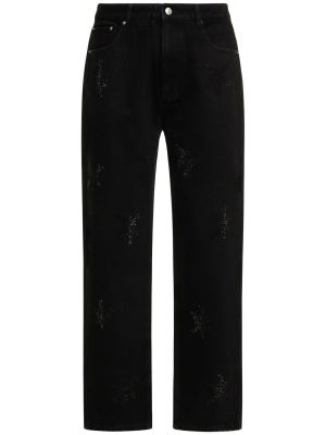 Bavlnené džínsy Unknown čierna
