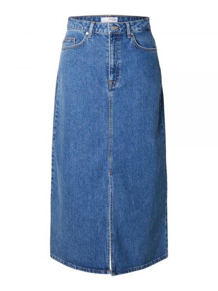 Denimnederdel Selected Femme blå