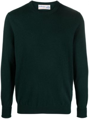 Kašmírový svetr s kulatým výstřihem Ballantyne zelený