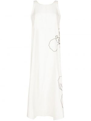 Φλοράλ μίντι φόρεμα Lee Mathews λευκό