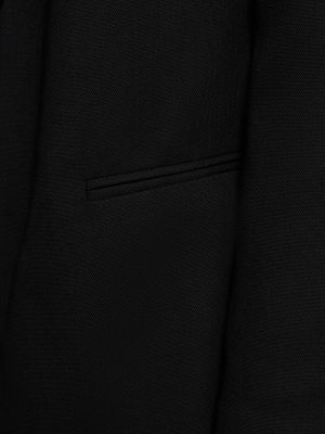 Krepová vlnená bunda Brunello Cucinelli čierna