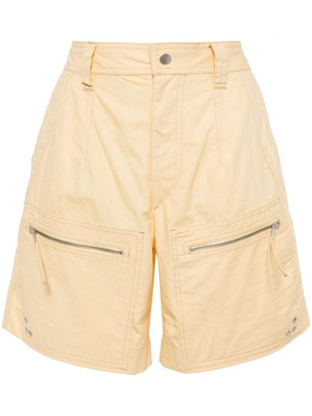 Pamučne kratke hlače kargo Marant Etoile žuta