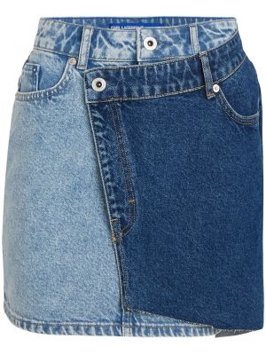 Džínsová sukňa Karl Lagerfeld Jeans modrá