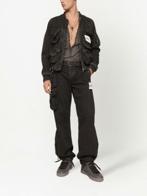 Cargo kalhoty Dolce & Gabbana černé
