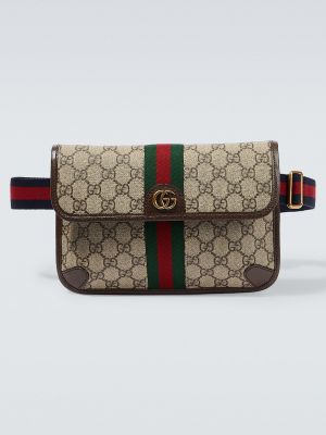 Поясная сумка Gucci бежевая