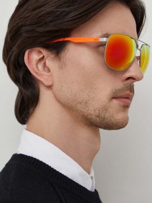 Okulary przeciwsłoneczne Armani Exchange srebrne