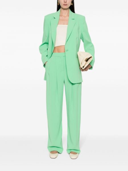 Pantalon large plissé Pinko vert