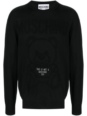 Woll sweatshirt Moschino schwarz