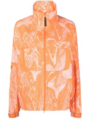 Kurtka w abstrakcyjne wzory Adidas By Stella Mccartney pomarańczowa