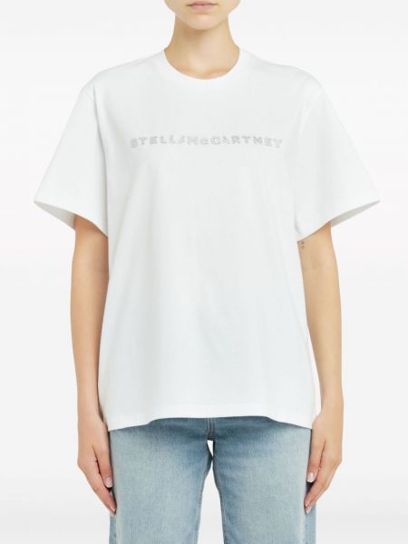 Křišťálové tričko Stella Mccartney bílé