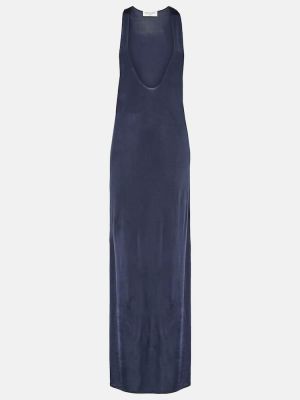 Μίντι φόρεμα από ζέρσεϋ Saint Laurent μπλε