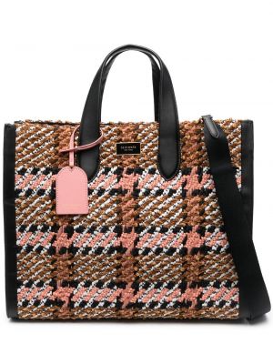 Sjekket shoppingbag Kate Spade rosa