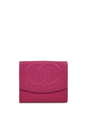 Δερμάτινος πορτοφόλι Chanel Pre-owned ροζ