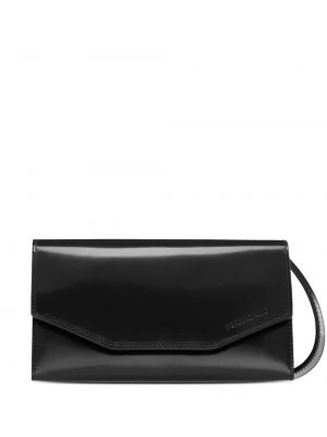 Borse pochette di pelle Ferragamo nero