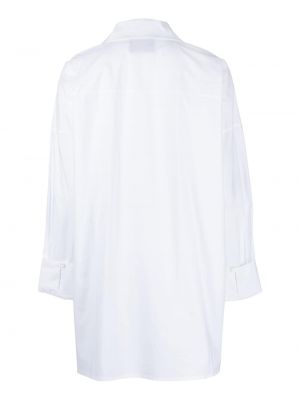 Bavlněná košile na zip Goodious bílá