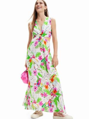 Desigual ruha , maxi, harang alakú - fehér