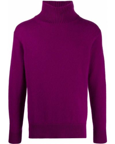 Jersey de cuello vuelto de tela jersey Laneus violeta