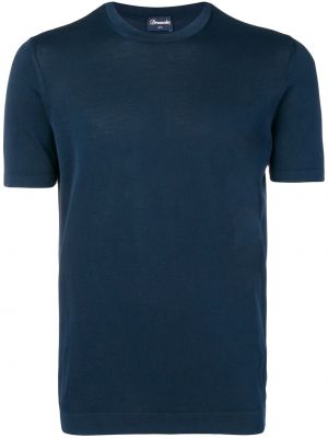 T-shirt en tricot Drumohr bleu