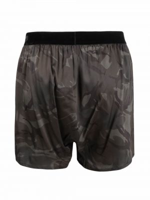 Seiden satin shorts mit camouflage-print Tom Ford