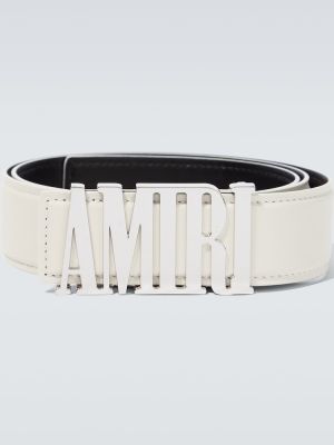 Cinturón de cuero Amiri blanco