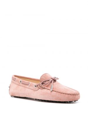 Seemisnahksed loafer-kingad Tod's roosa