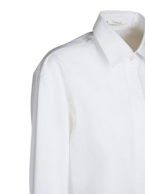 Βαμβακερό πουκάμισο The Row λευκό