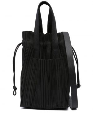 Плисирани шопинг чанта Pleats Please Issey Miyake черно