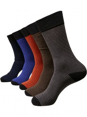 Puntíkaté pruhované ponožky Urban Classics Accessoires šedé