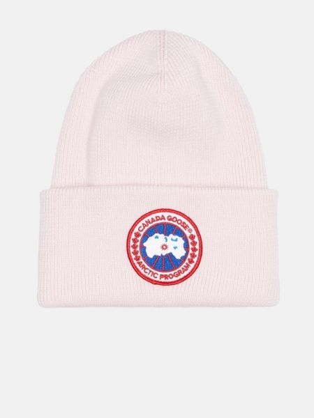 Шерстяная шапка Canada Goose розовый