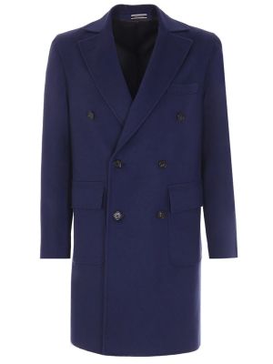 Кашемировое пальто Piacenza синее