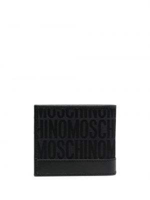 Portfel żakardowy Moschino czarny
