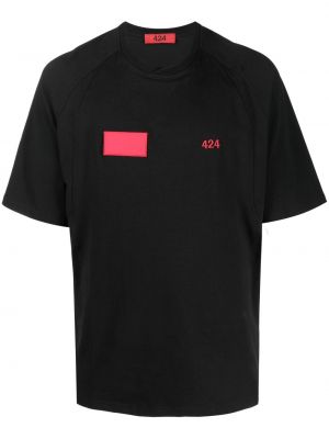 Majica s potiskom 424 črna