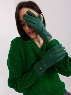 Rukavice Fashionhunters zelená