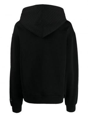 Jersey fleece hoodie mit stickerei Moose Knuckles schwarz