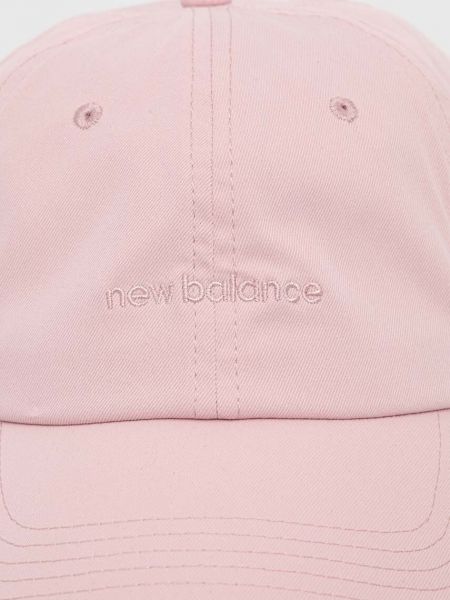 Однотонна кепка New Balance рожева