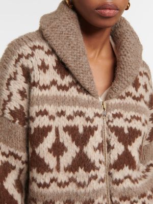 Пуловер с цип от алпака вълна Frame