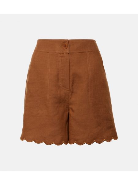 Pantalones cortos de lino Eres marrón