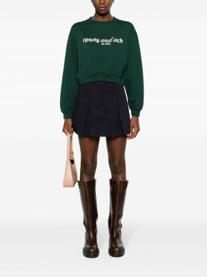 Sweatshirt mit print Sporty & Rich grün