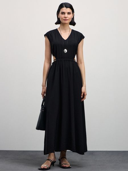 Длинное платье Zarina черное