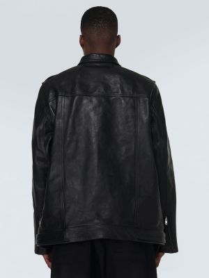 Giacca di pelle Drkshdw By Rick Owens nero