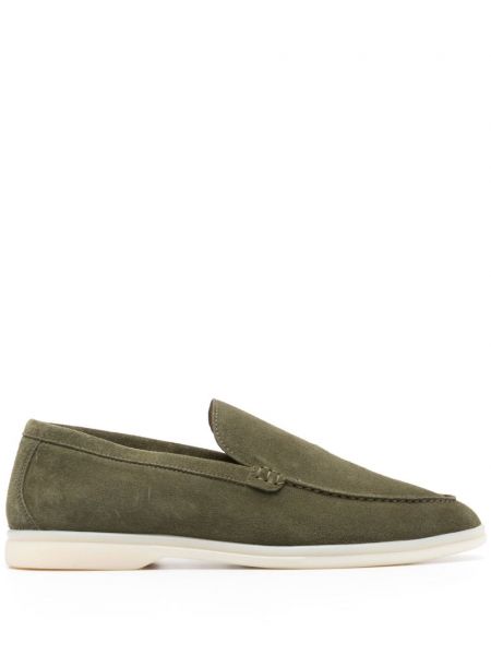 Pantofi loafer din piele de căprioară Scarosso verde