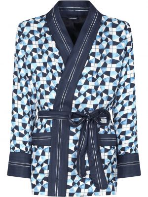 Camisa con estampado Dolce & Gabbana azul