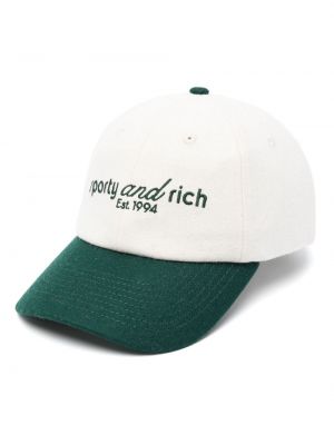 Haftowana czapka z daszkiem flanelowa Sporty And Rich