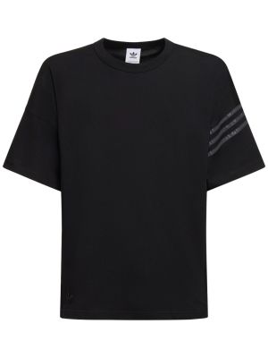 T-shirt aus baumwoll Adidas Originals schwarz