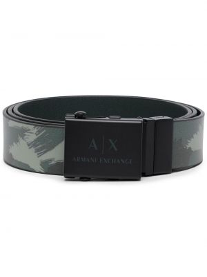 Камуфлажен кожаный колан с катарама Armani Exchange